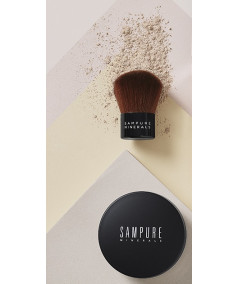 Zestaw podkład Natural Beige i kabuki